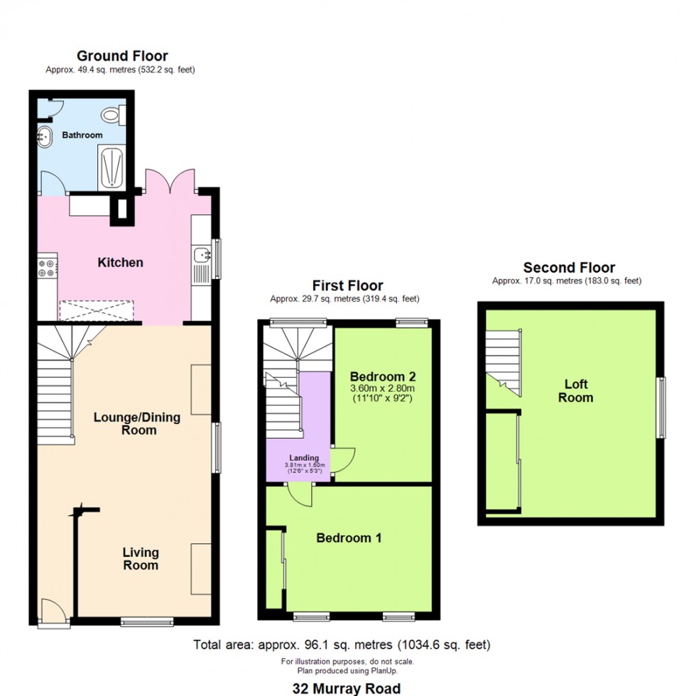 Floorplan for 32 Murray Road, Milford Haven