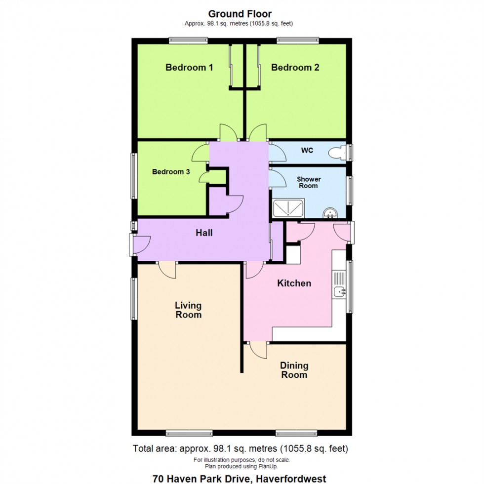 Floorplan for 70 Haven Park Drive, Haverfordwest