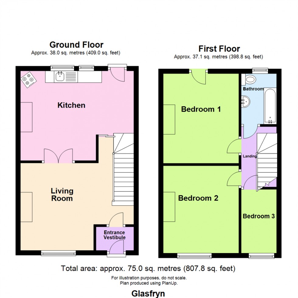 Floorplan for Glasfryn, North Street, Haverfordwest SA61 2JE