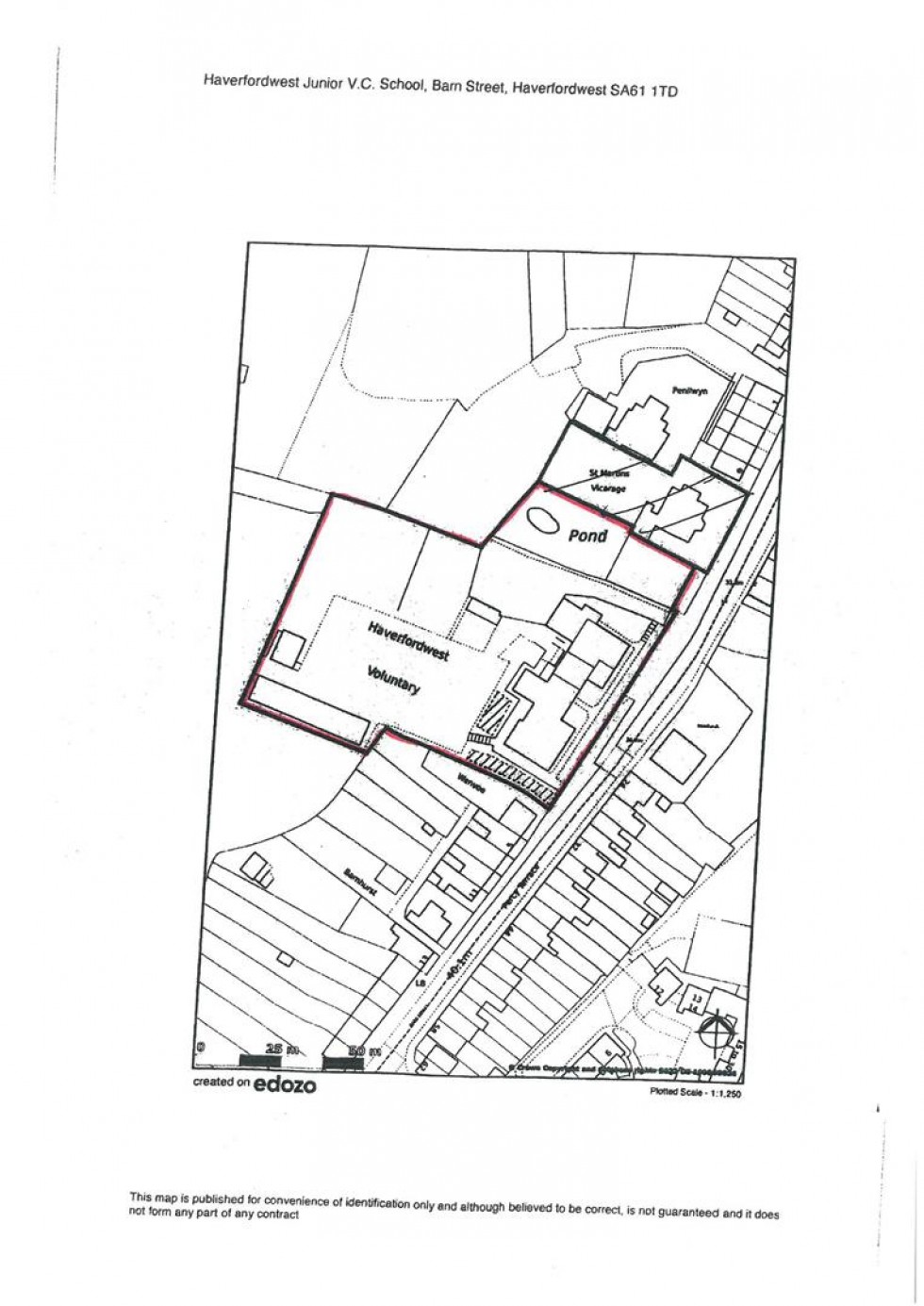 Floorplan for The Former Haverfordwest Voluntary School, Barn Street, Haverfordwest