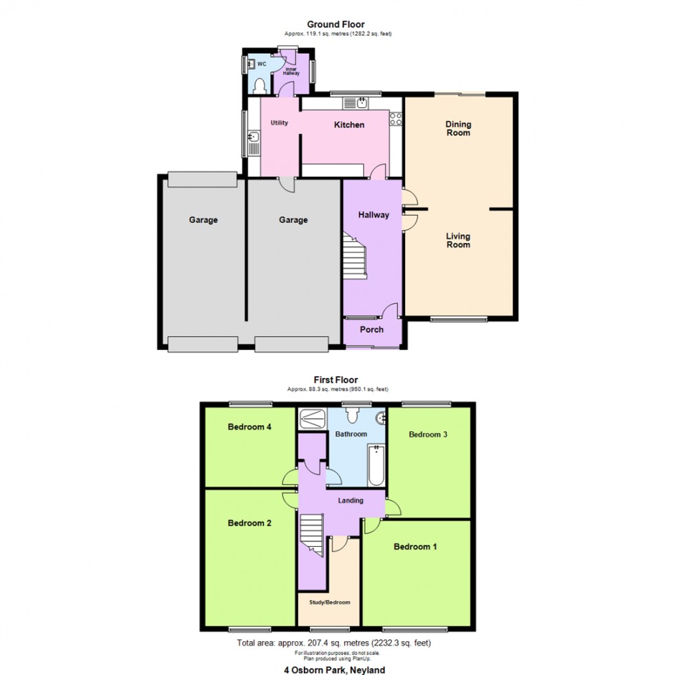 Floorplan for 4 Osborn Park, Neyland, Milford Haven