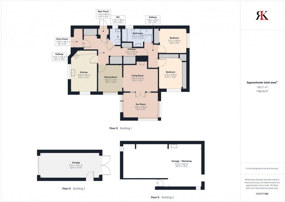 Floorplan for The Willows, 9 West Lane Close, Keeston