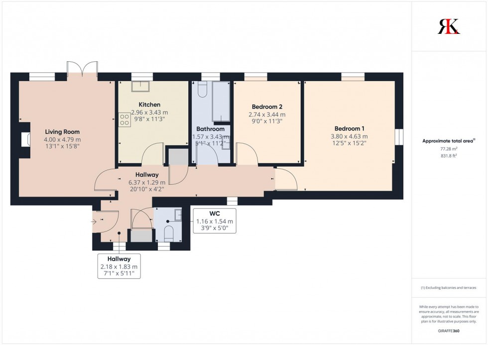 Floorplan for 1 The Cobbles, Old Selwyn Farm, Lower Freystrop