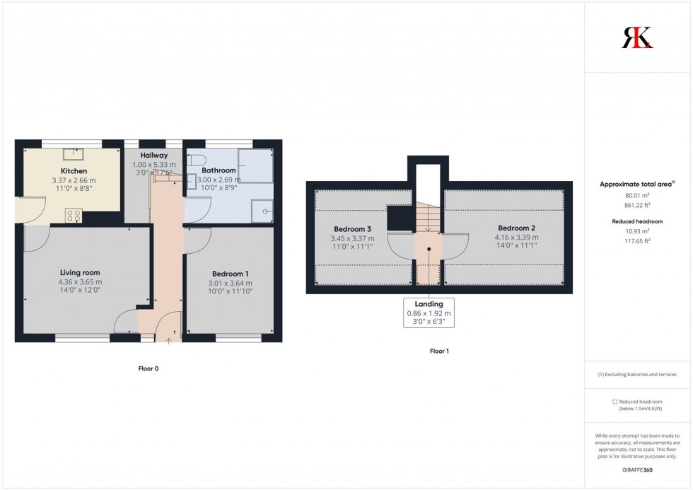 Floorplan for 23 Main Road, Waterston SA73 1DP