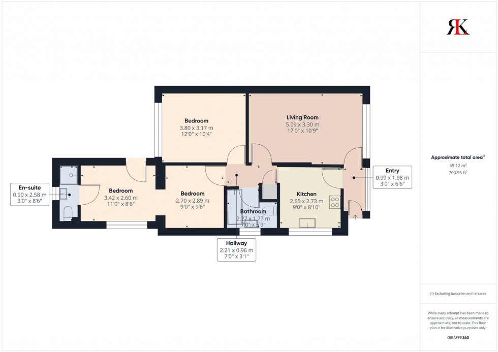 Floorplan for 7 St. Brides View, Roch, Haverfordwest