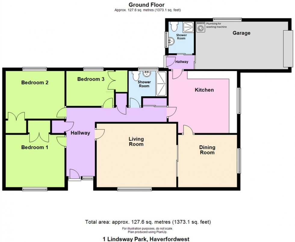 Floorplan for 1 Lindsway Park, Haverfordwest