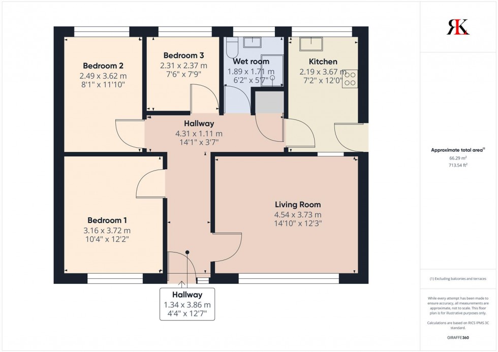 Floorplan for 96 Haven Park Drive, Haverfordwest