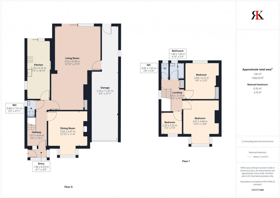 Floorplan for 10 Cleddau Avenue, Haverfordwest