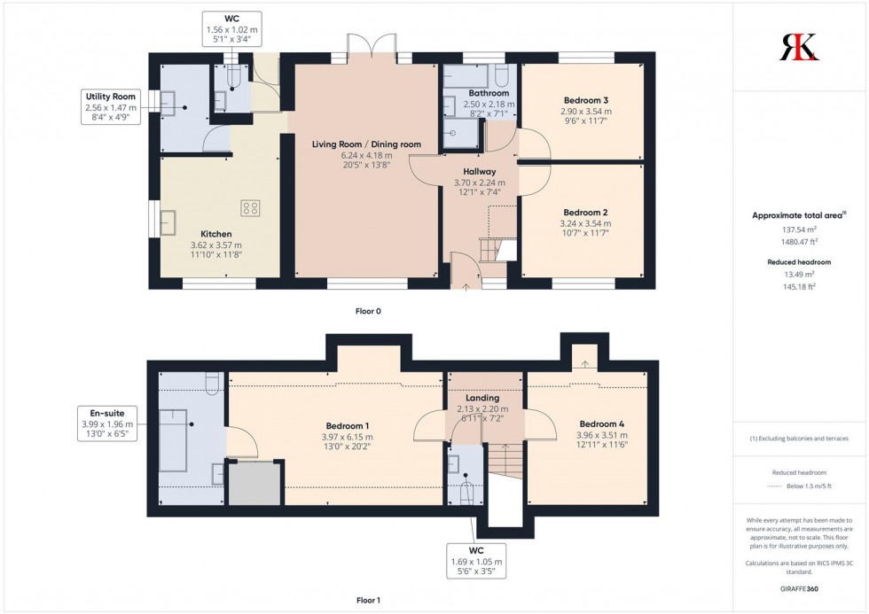 Floorplan for Hunters Lodge, Keeston, Haverfordwest