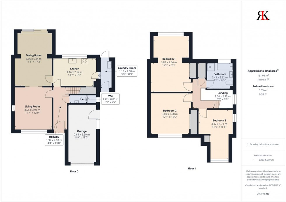 Floorplan for 59 Queensway, Haverfordwest