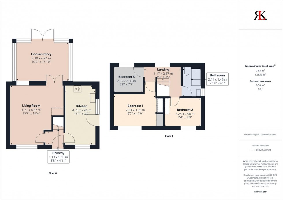 Floorplan for 14 Tudor Gardens, Merlins Bridge