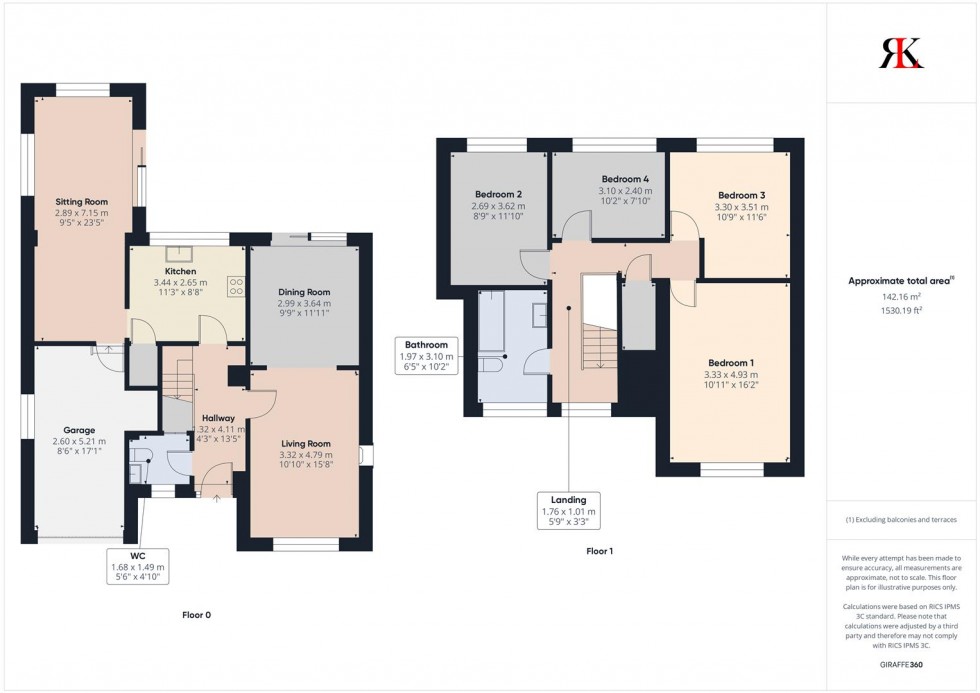 Floorplan for 36 Clover Park, Haverfordwest